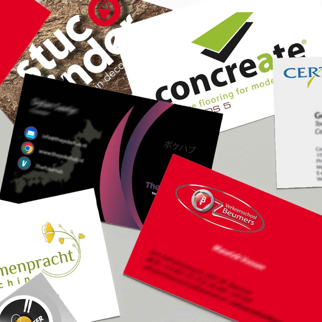 Verrassend verzorgde visitekaartjes